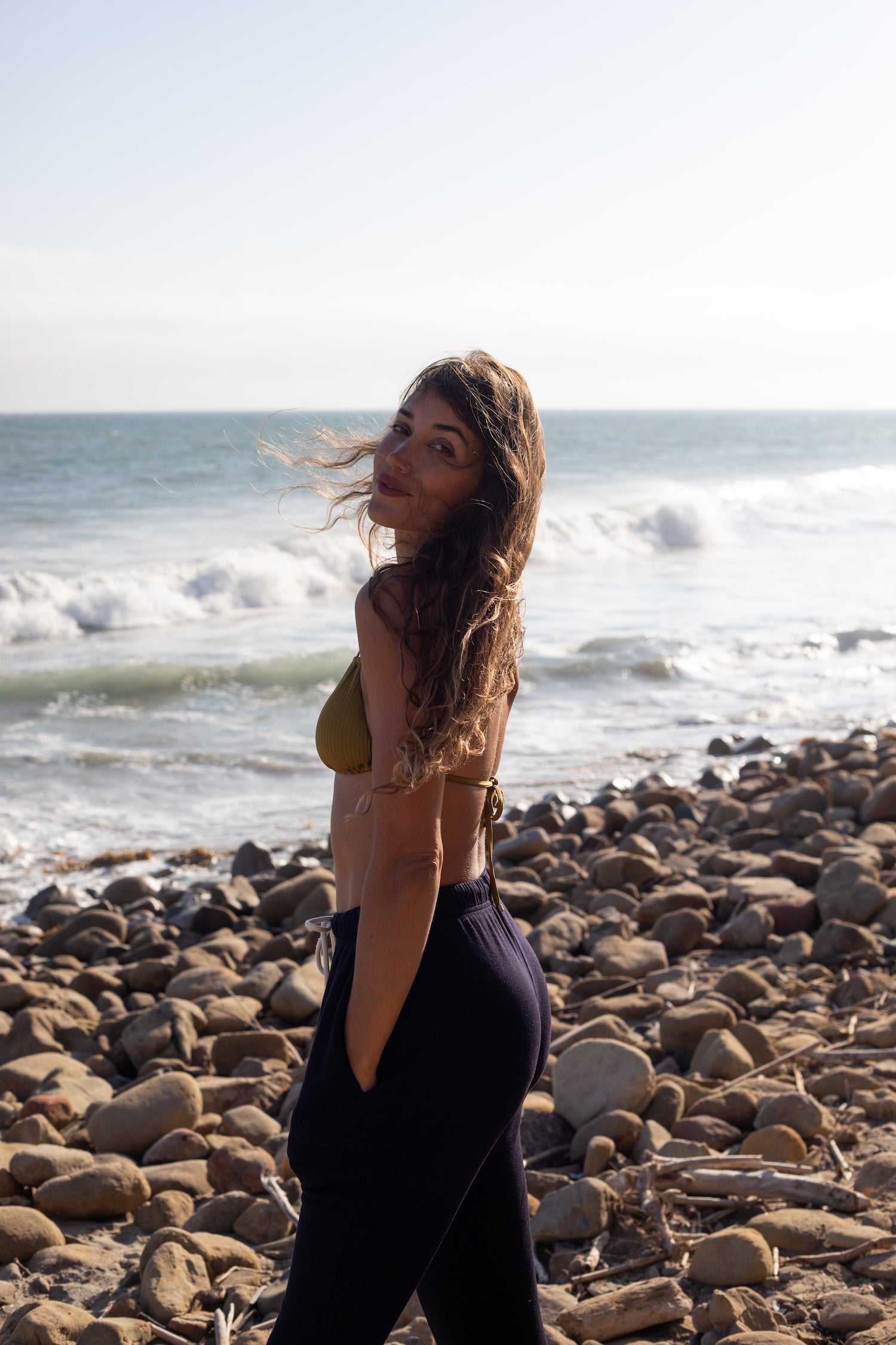 'Blow Your Mind Soft' - Fleece Jogger Pant with Be Love Embroidery - Black