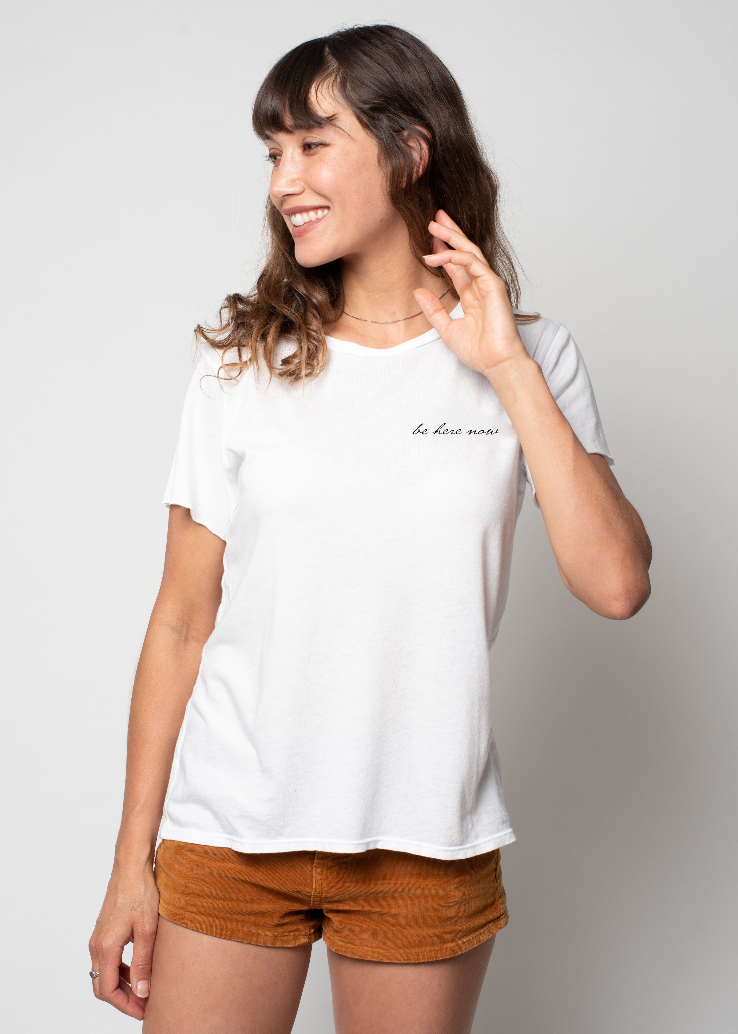 'Be Here Now'  Perfect Tee - Moon