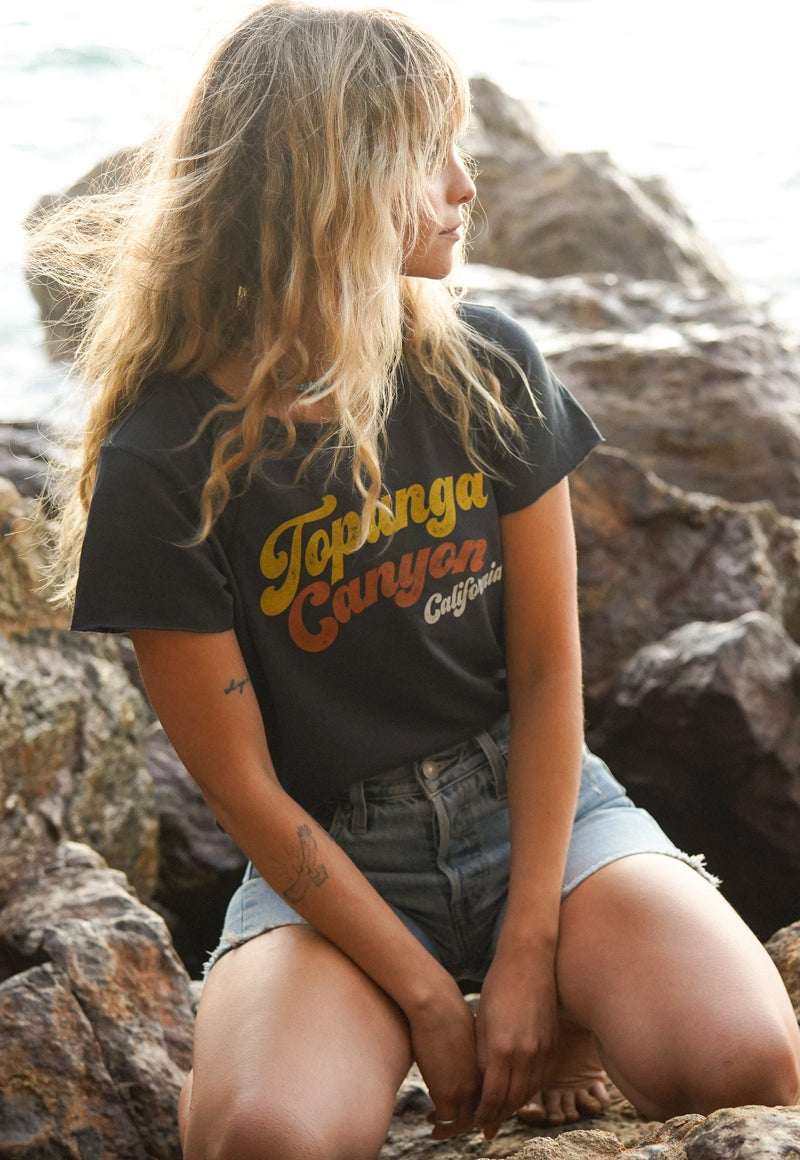 'Topanga Canyon California' Deep Sea Perfect Tee