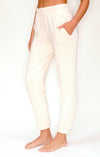 'Blow Your Mind Soft' - Jogger Pant with Be Love Embroidery - Cream