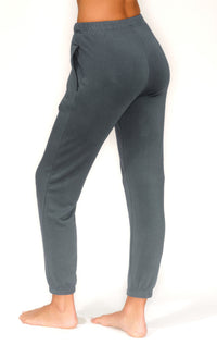 Blow Your Mind Soft' - Jogger Pant with Be Love Embroidery - Deep Sea