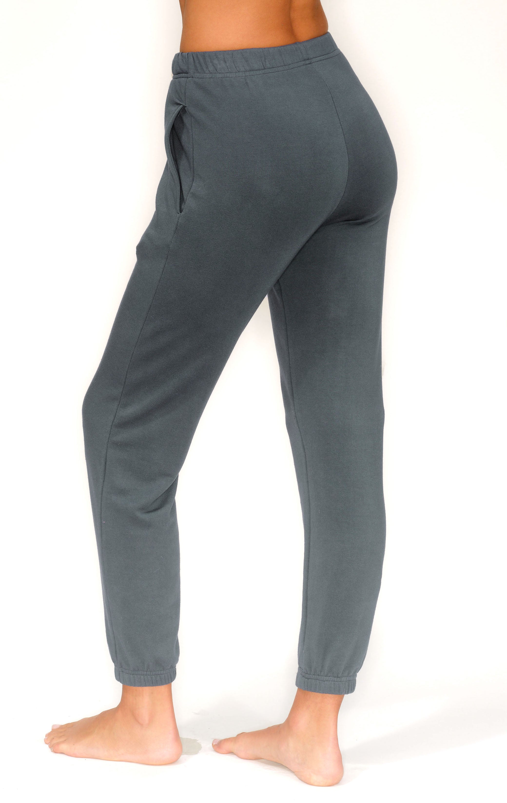 Blow Your Mind Soft' - Jogger Pant with Be Love Embroidery - Deep Sea