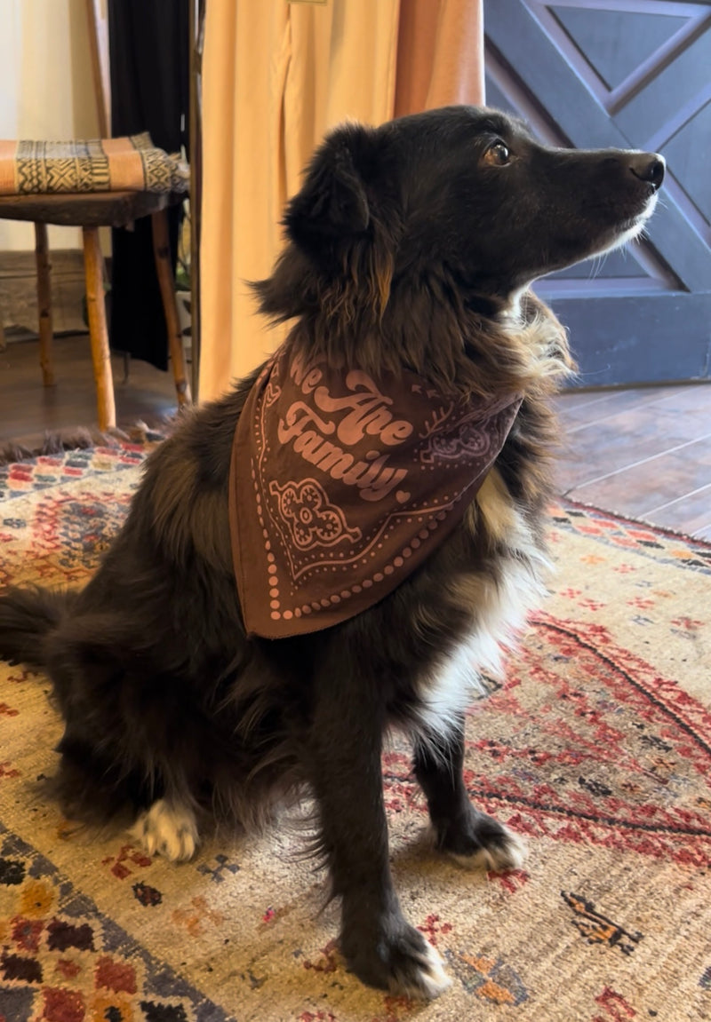 'We Are Family' Bandana - Cocoa