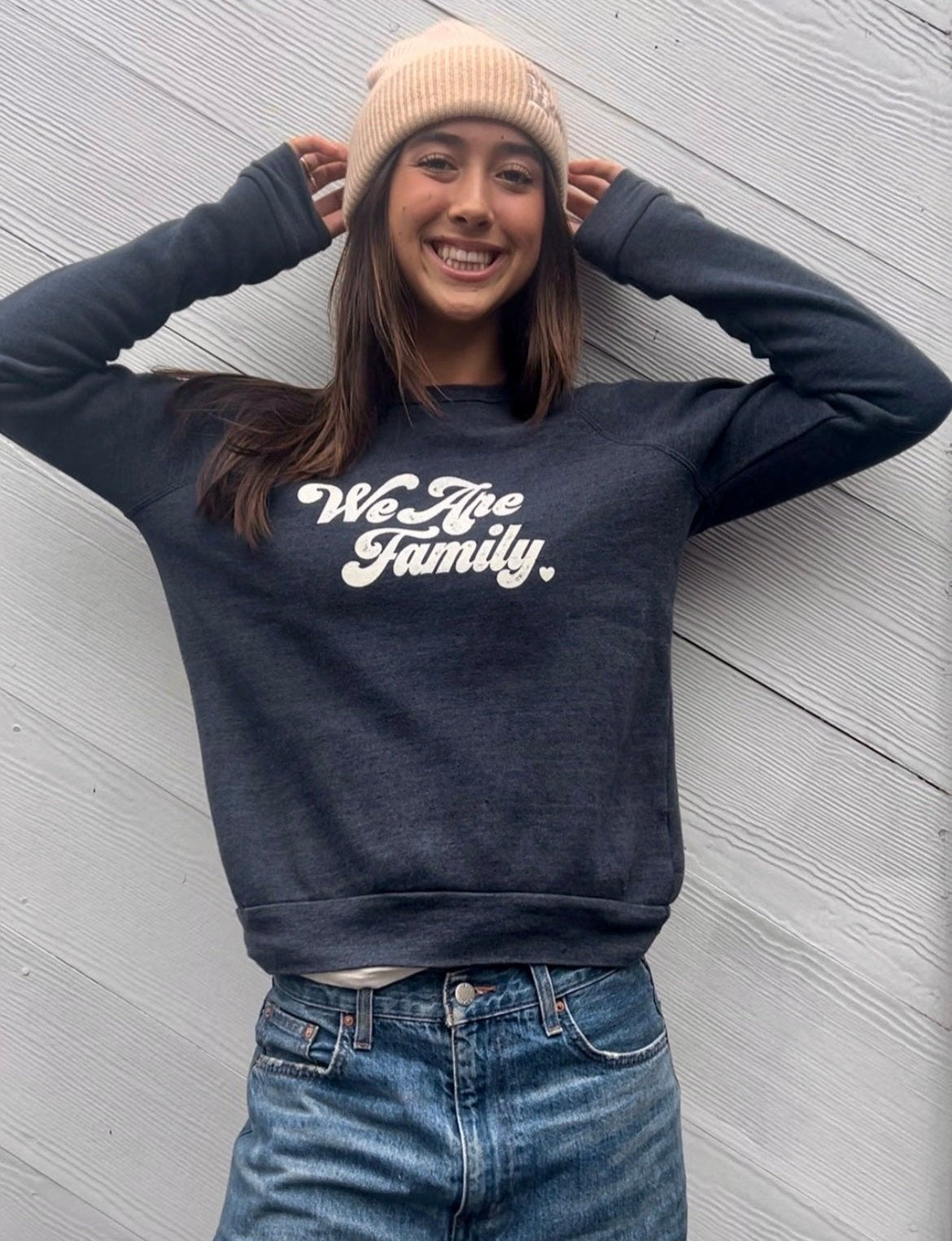 'We Are Family' Sweatshirt - Navy