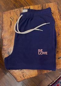 'Blow Your Mind Soft' - Jogger Pant with Be Love Embroidery - Spellbound Blue