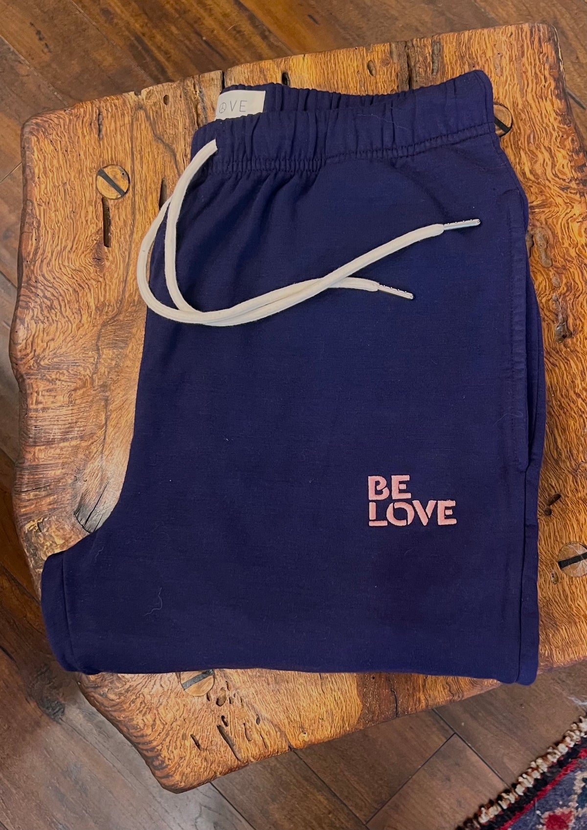 'Blow Your Mind Soft' - Jogger Pant with Be Love Embroidery - Spellbound Blue