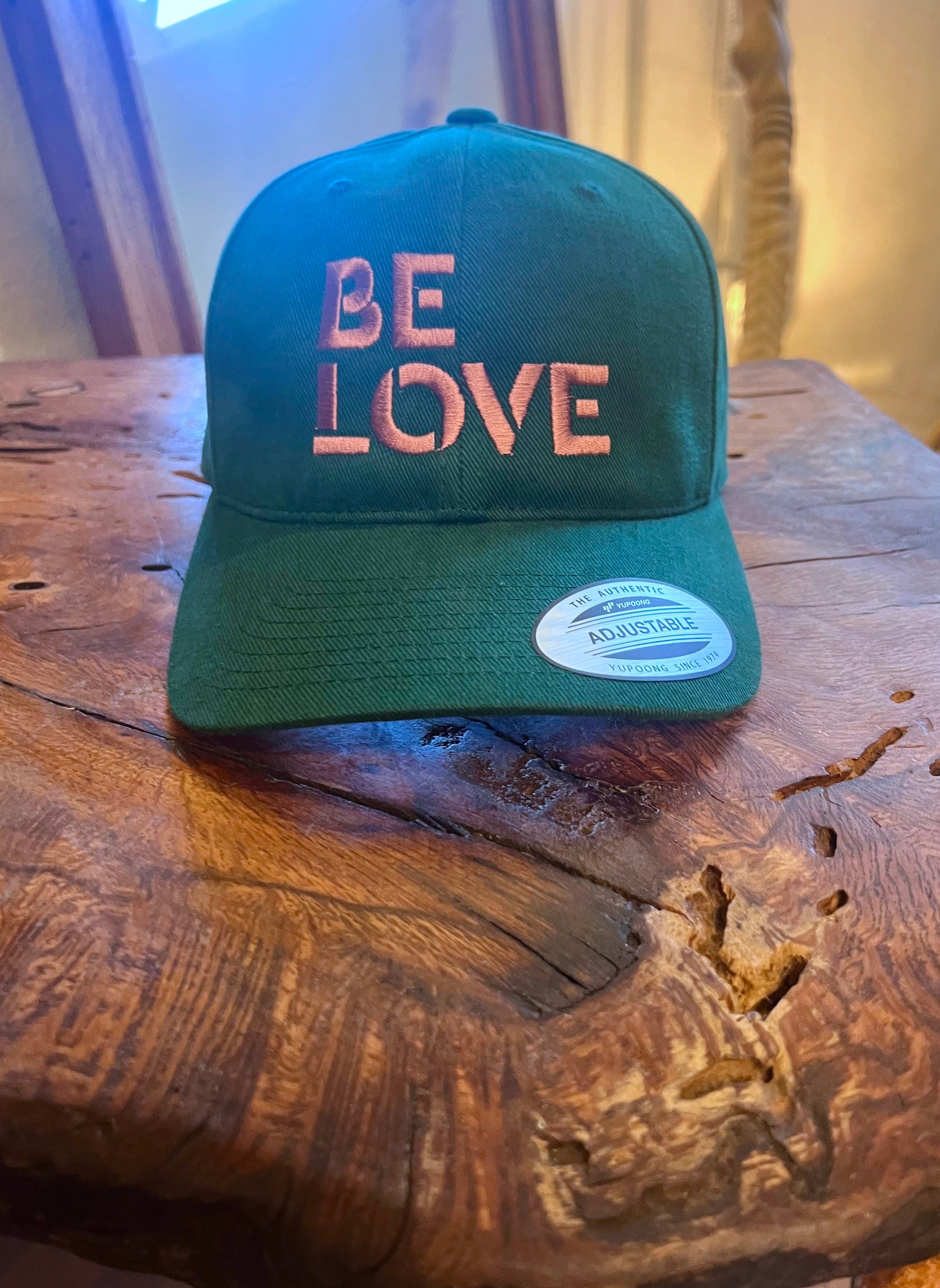 BE LOVE Classic Stencil Font - Classic hat - Emerald
