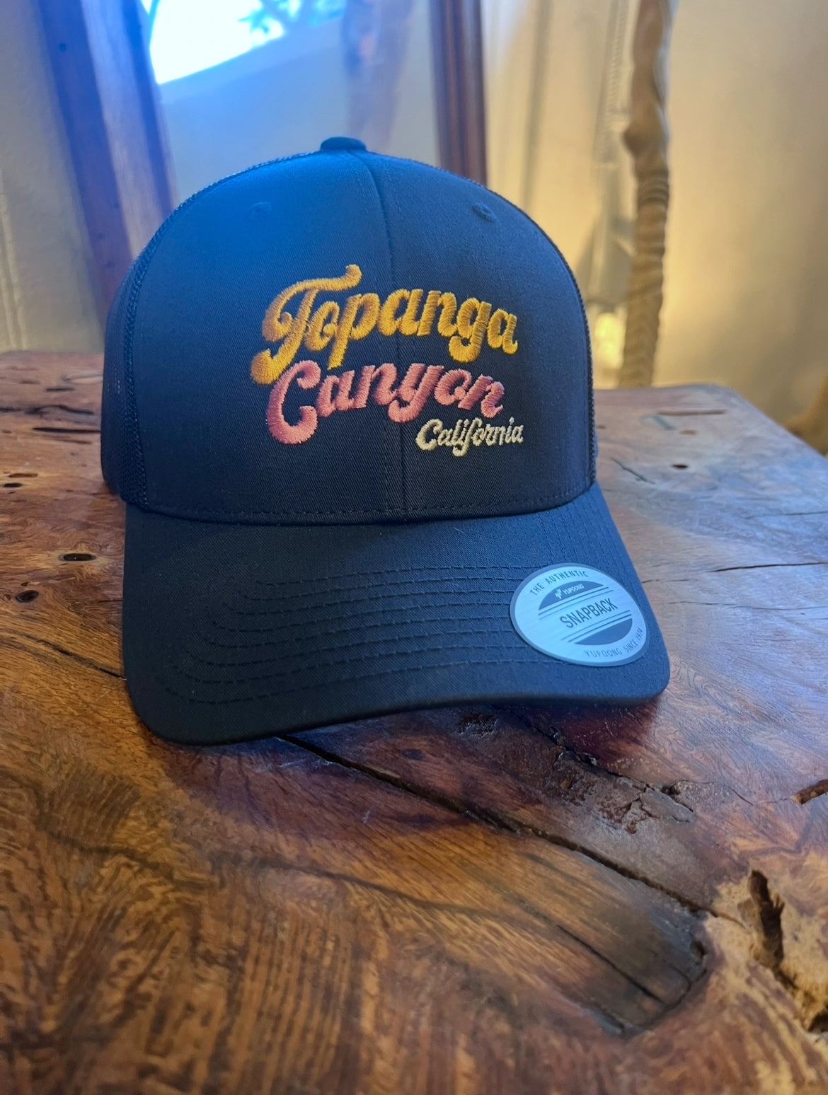 Blue Snap Back Hat - Topanga Canyon California