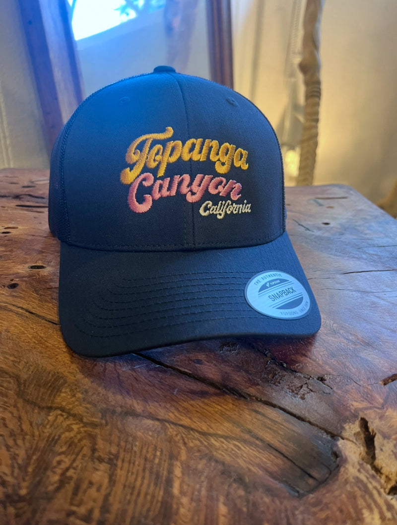Blue Snap Back Hat - Topanga Canyon California