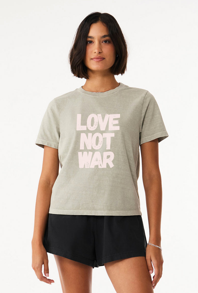 'Love Not War'  The Really Good Tee - Sage