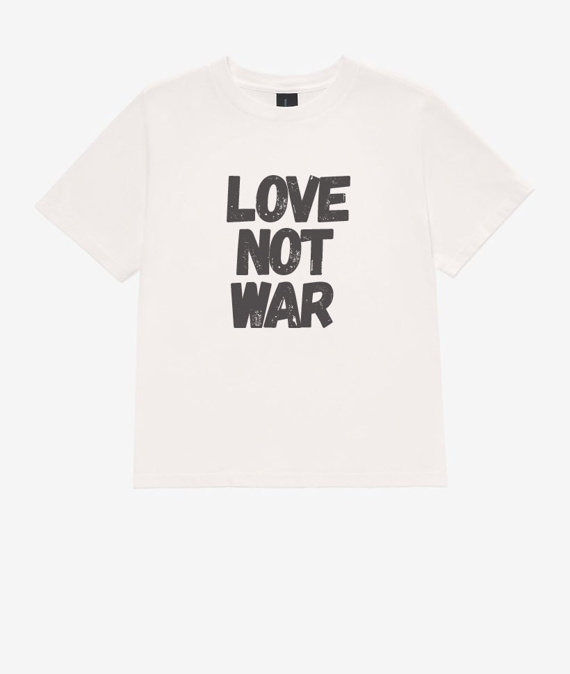 'Love Not War' The Really Good Tee - Natural