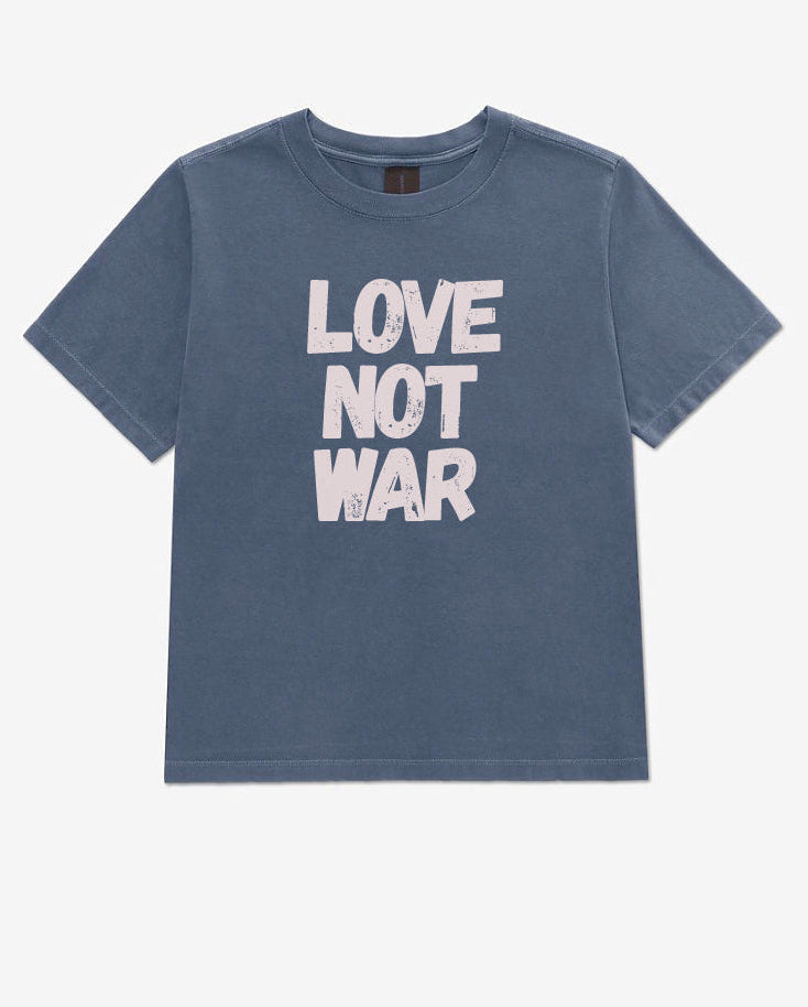 'Love Not War'  The Really Good Tee - Sun Washed Navy