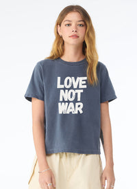 'Love Not War'  The Really Good Tee - Sun Washed Navy