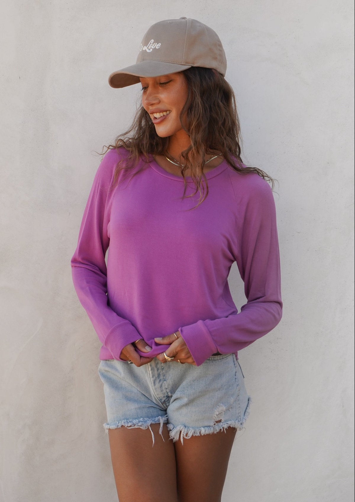 Ultra Soft Raglan - Wild Orchid