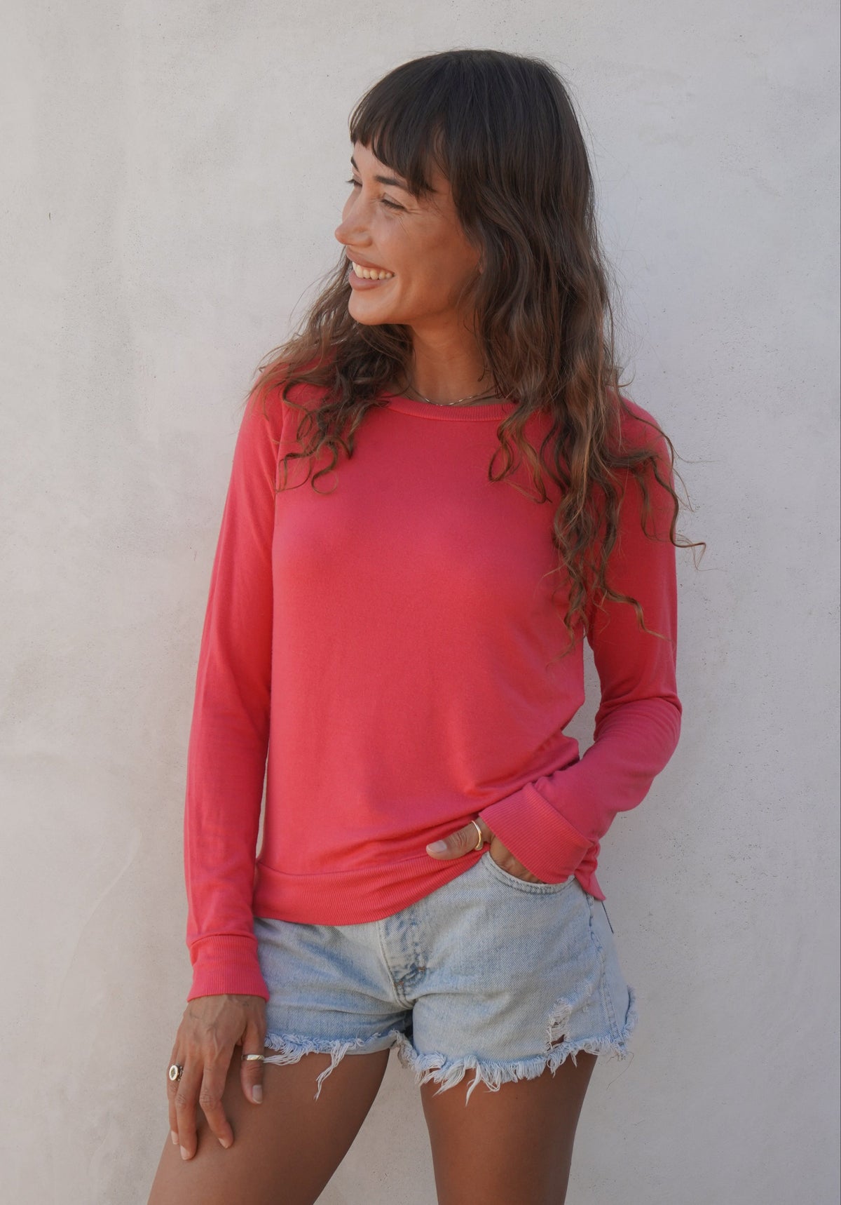 Ultra Soft Raglan - Coral