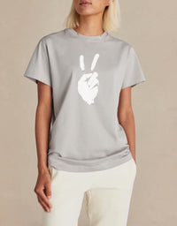 'Peace Sign' Unisex Tee -  Oyster