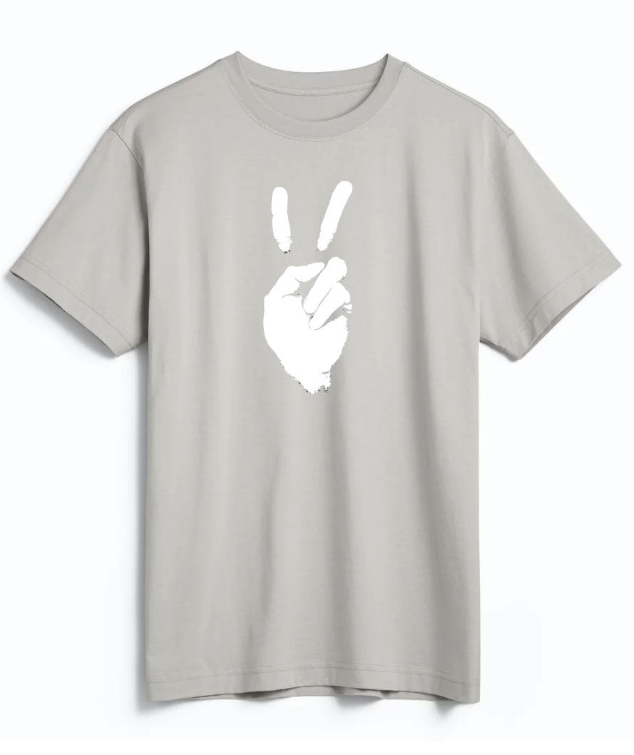 'Peace Sign' Unisex Tee -  Oyster