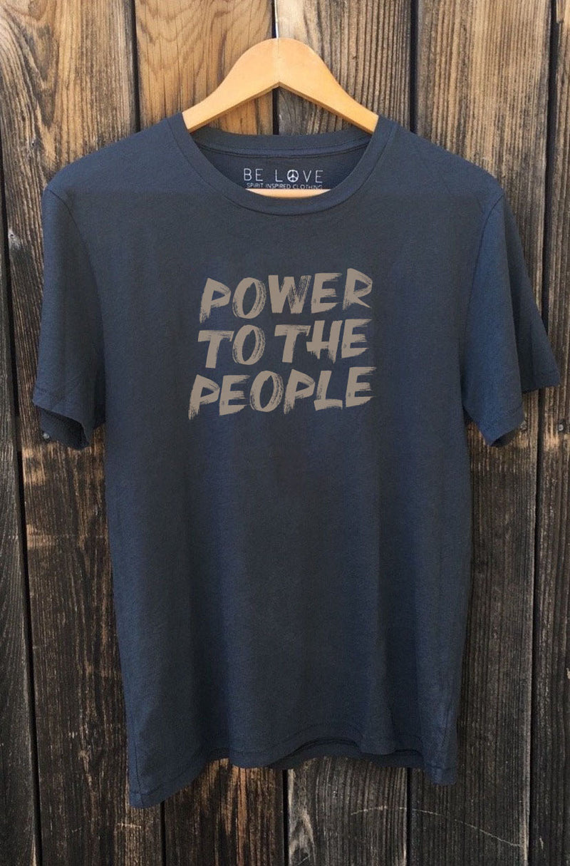 'Power to the People' Mens Organic Cotton T-Shirt