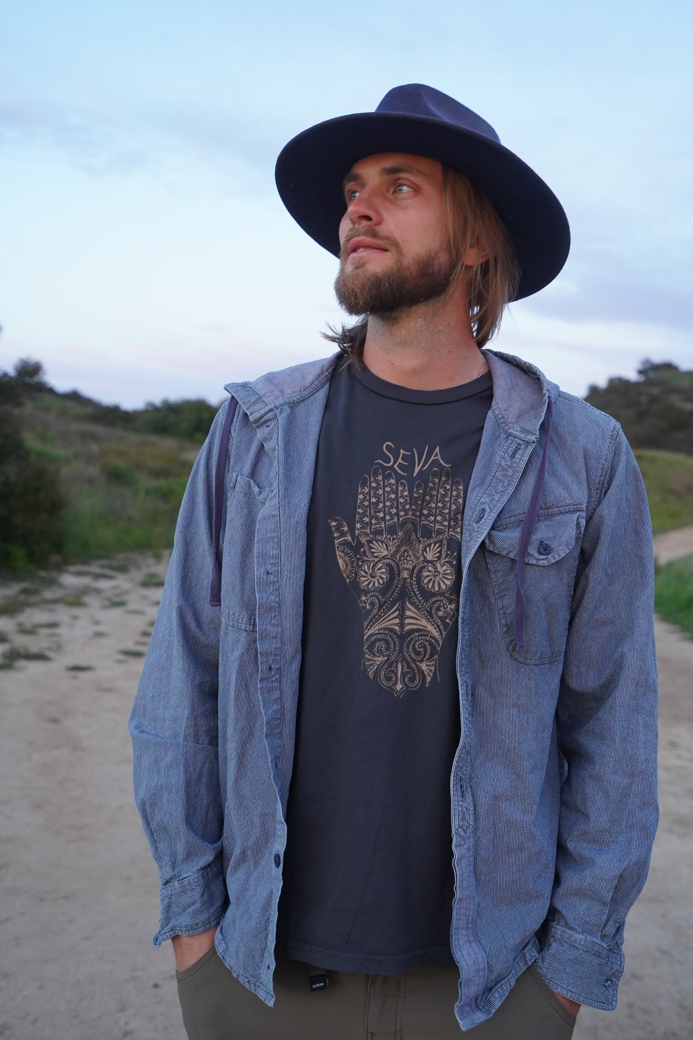 'Seva is Service' Men's Perfect Fit Organic Tee
