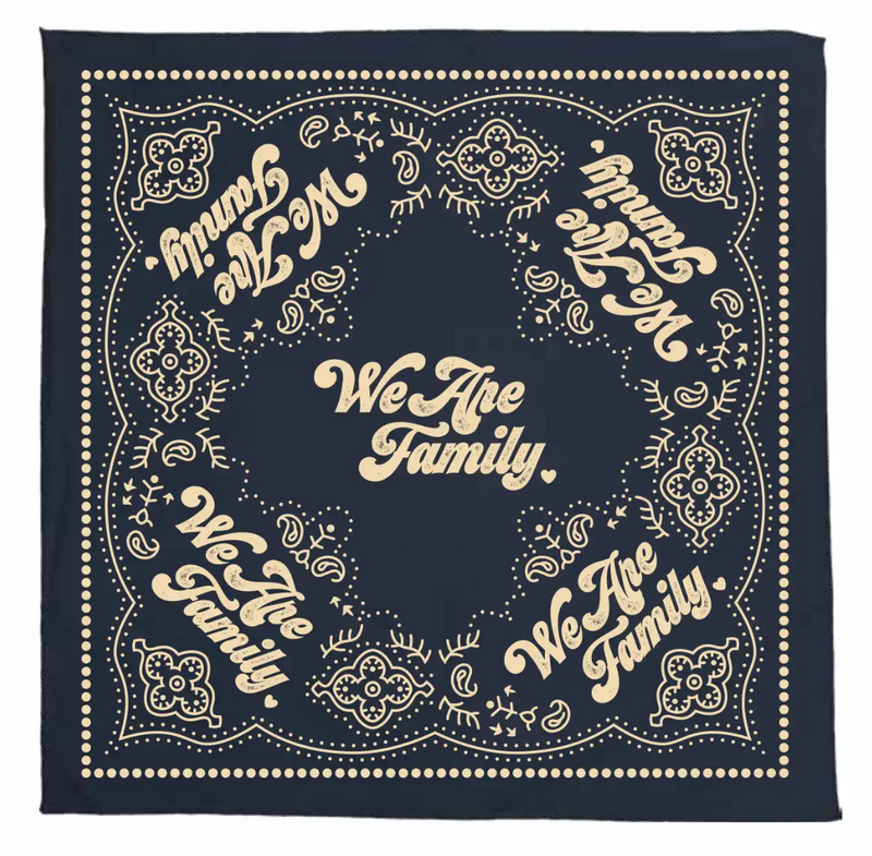 'We Are Family' Bandana - Blue