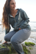 'Be Love Stencil'  Zip Up Hoodie Hoodie - Pine