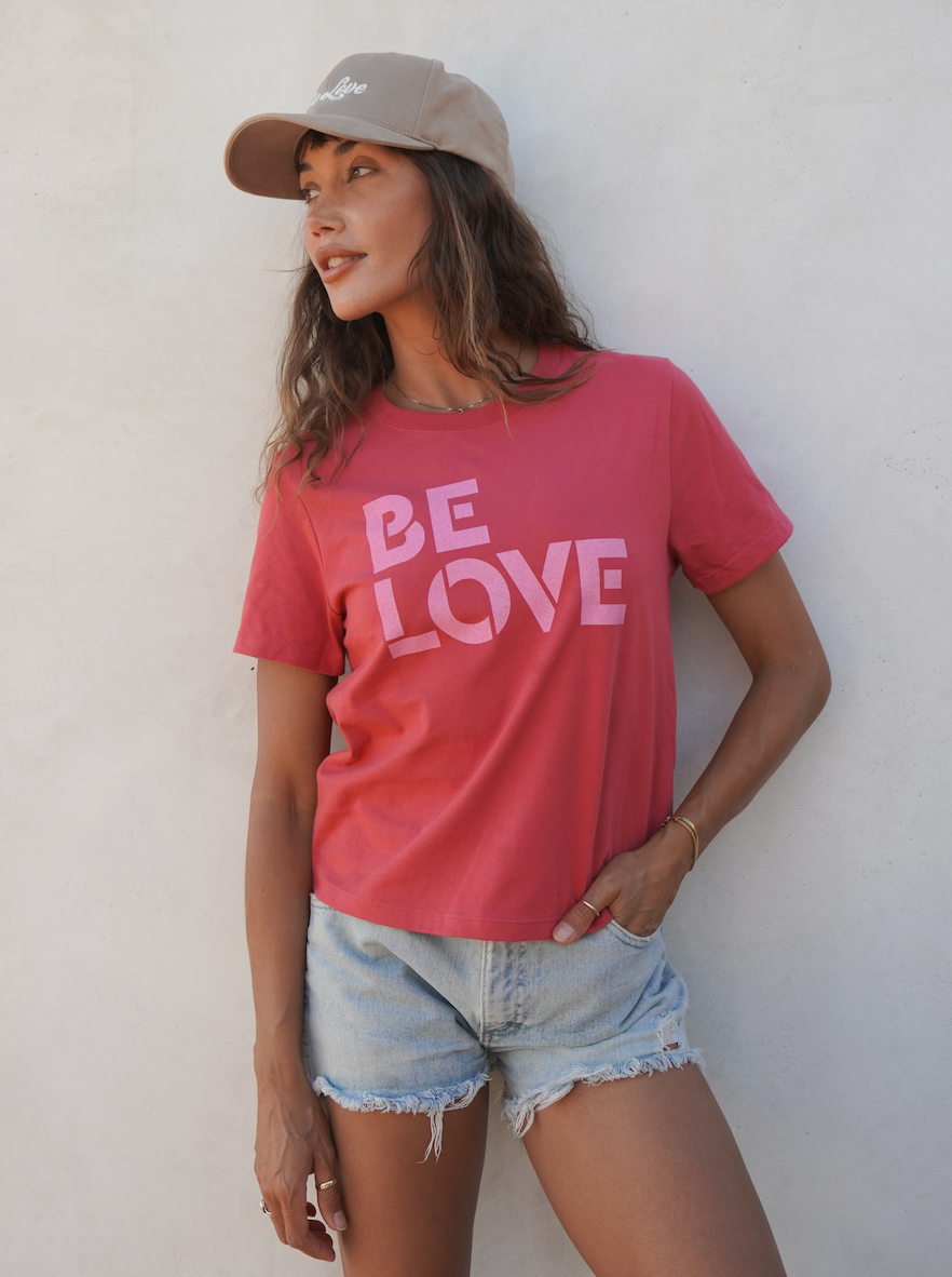 BE LOVE  The Really Good Tee - Coral