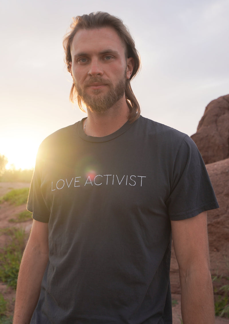 'Love Activist' Mens Organic Tee