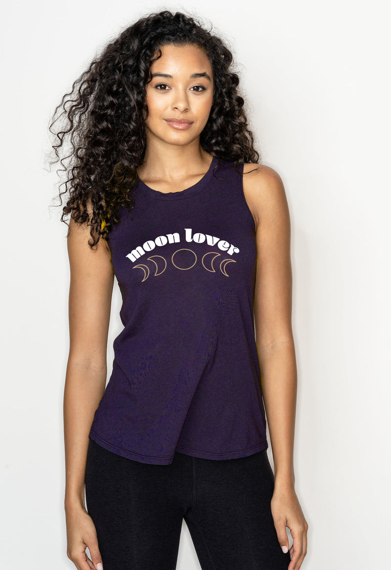 'Moon Lover' Perfect Fit Tank - Amethyst