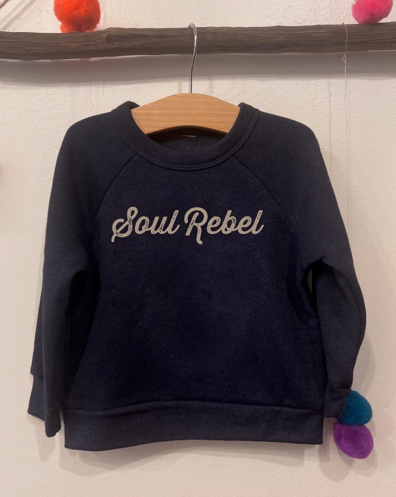 'Soul Rebel' Kids Sweatshirt - Black - PRE-ORDER