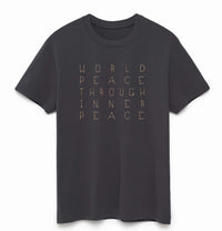 'World Peace Through Inner Peace' Mens Organic Tee