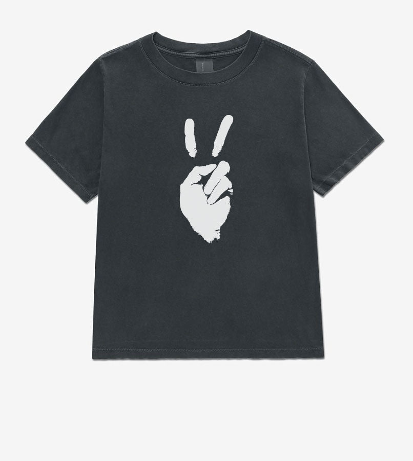 'Peace Sign'  The Really Good Tee - Sun Faded Black