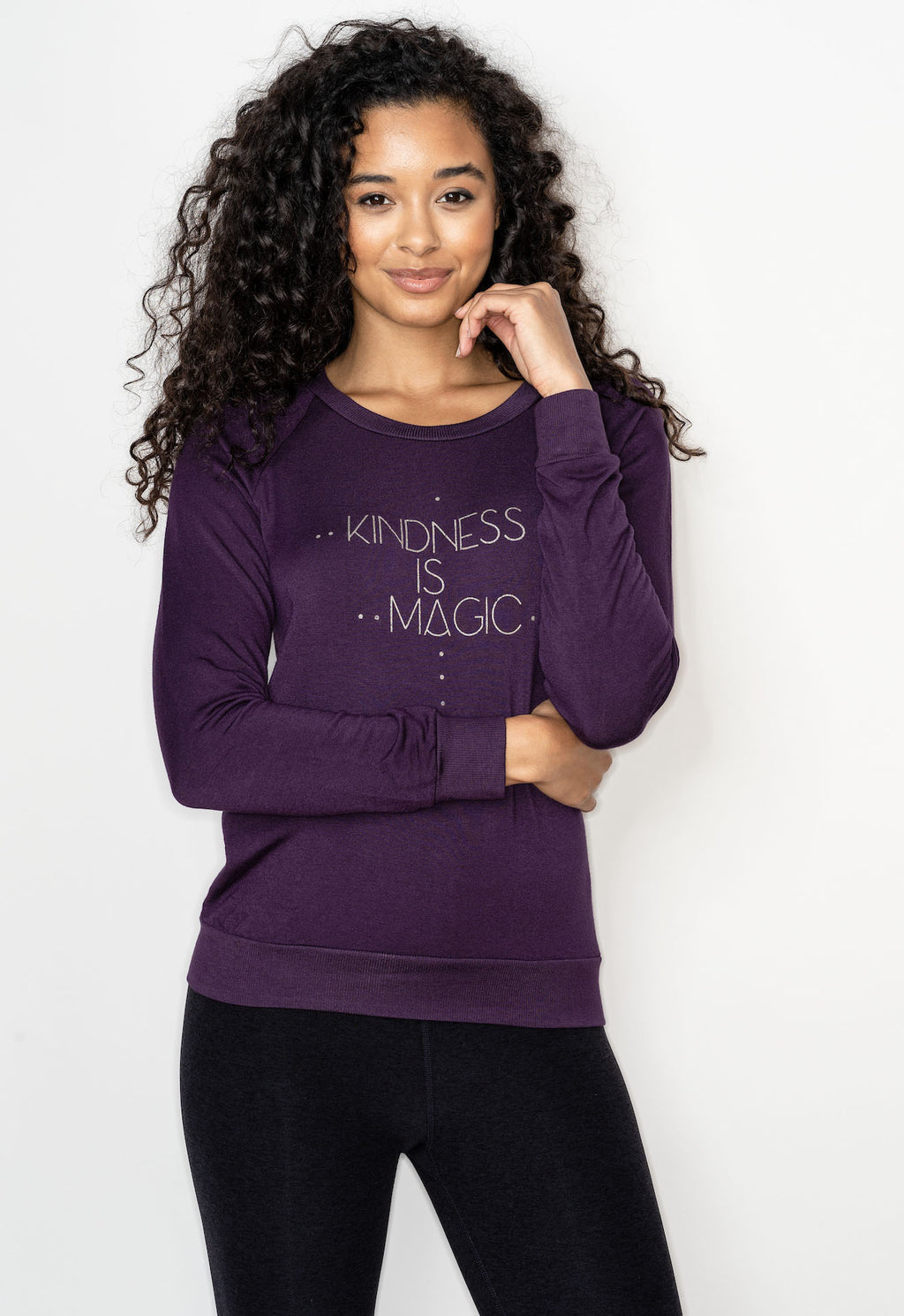 Kindness Is Magic' Print Full Sleeves Tee for Women