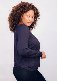 'Be Love' Ultra-Soft Raglan - Vintage Black