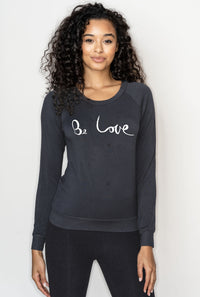 Be Love' Ultra-Soft Raglan in Vintage Black