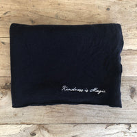 Be Love Poncho With Embroidery - Magic Black