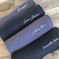 Be Love Poncho With Embroidery - Magic Black