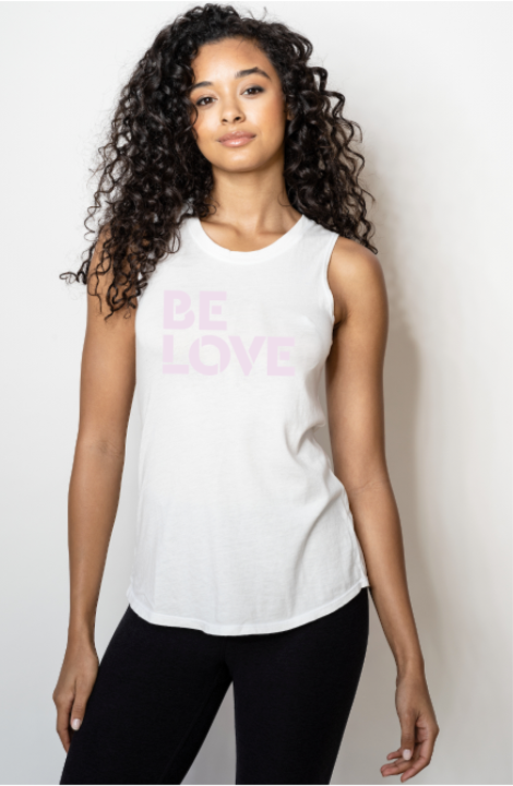 'Be Love' Perfect Fit Tank Top - Moon