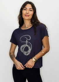 'Serpent'   Perfect Tee - Soft Black