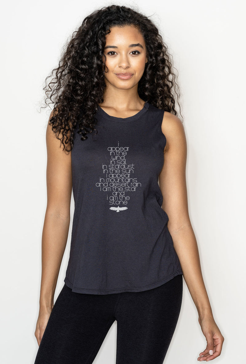 'I Appear In The Sun'  Perfect Tank - Slate