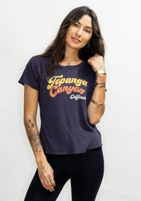 'Topanga Canyon California' Black Perfect Tee