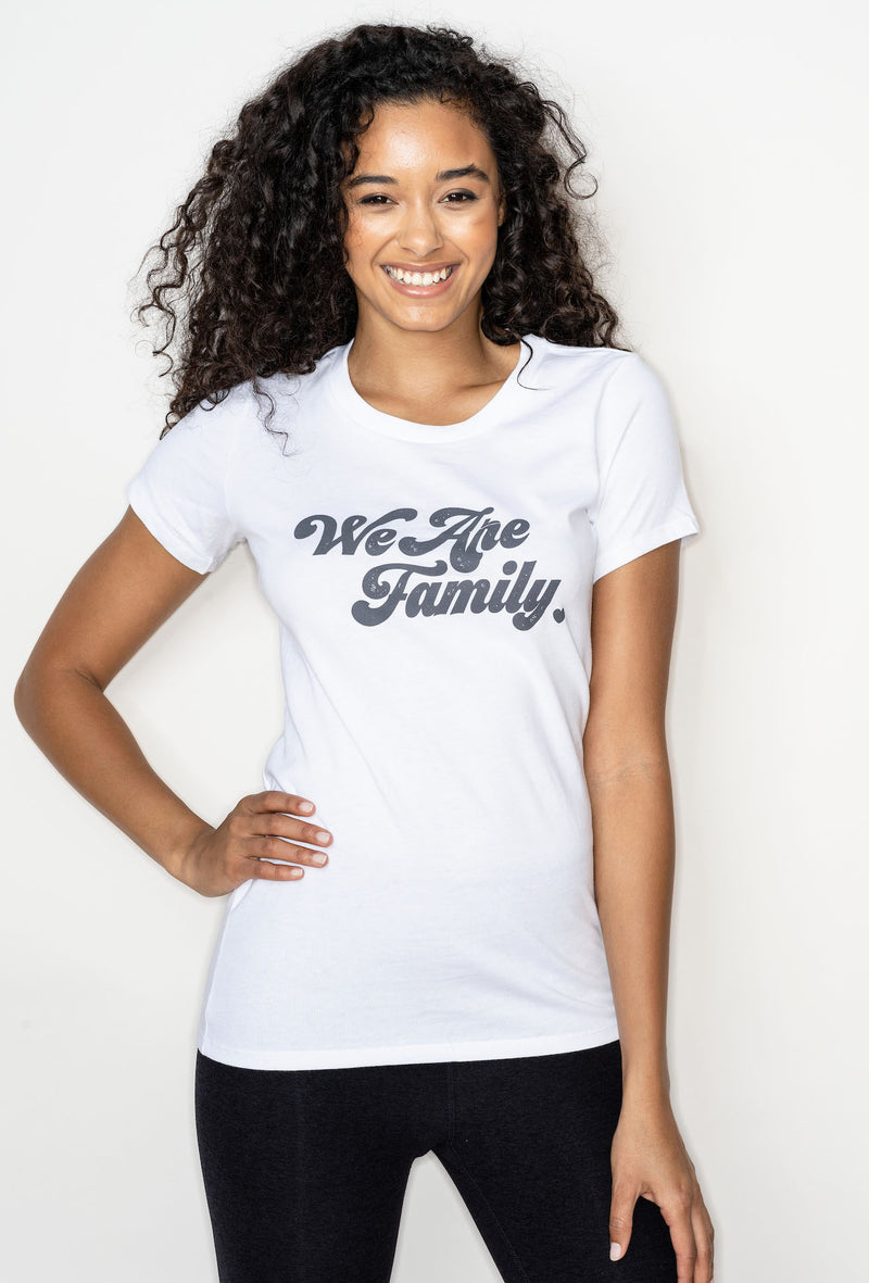 'We Are Family' - white