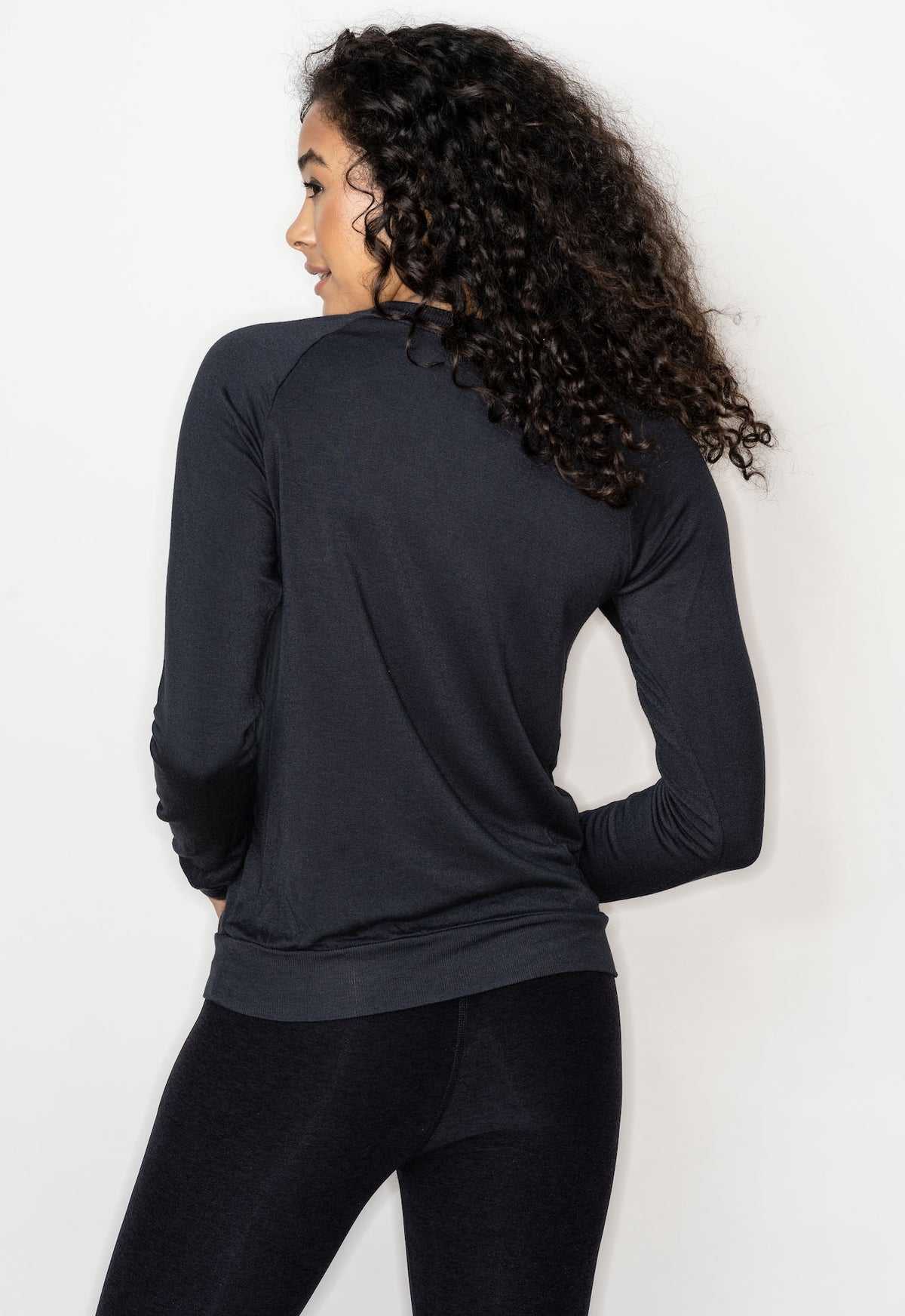 Radical Love' Printed Pullover in Vintage Black