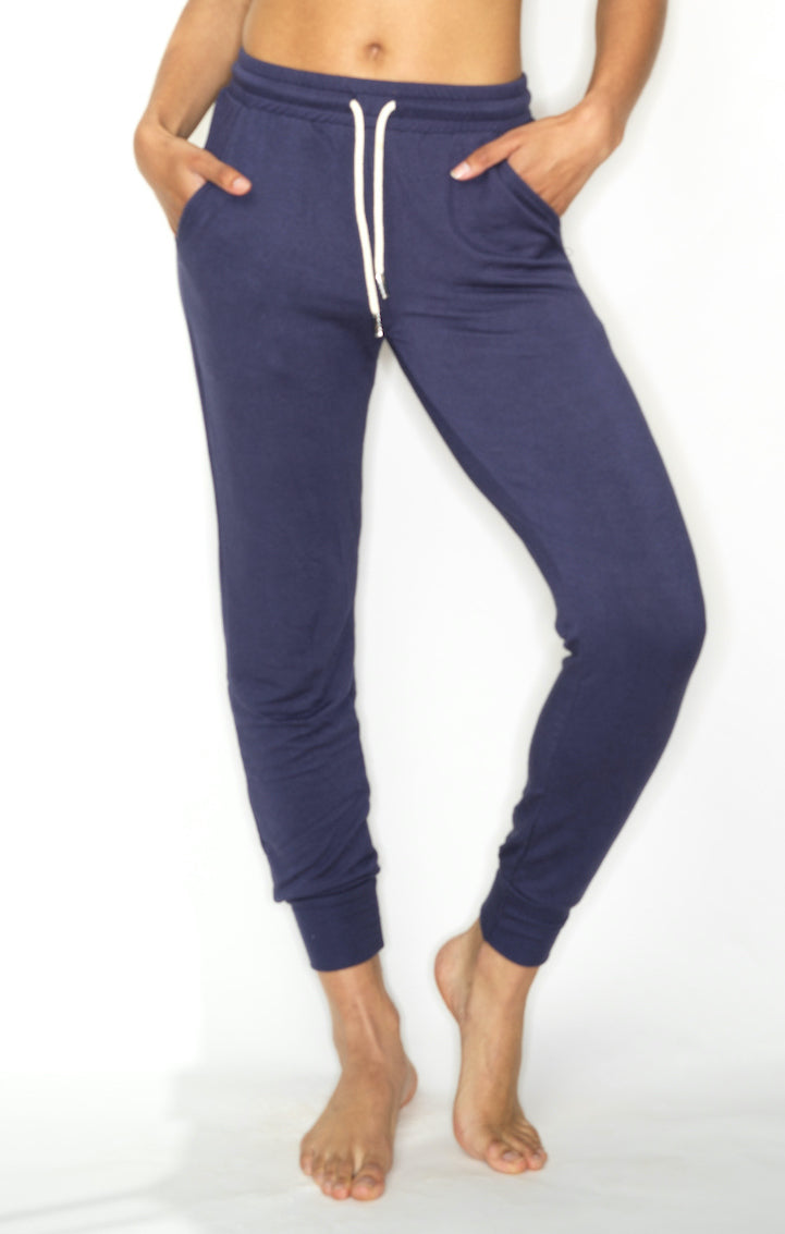 'Blow Your Mind Soft' Fleece Jogger Pant- Spellbound Blue
